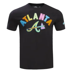 MLB ATLANTA BRAVES WASHED NEON MEN'S TOP (BLACK)