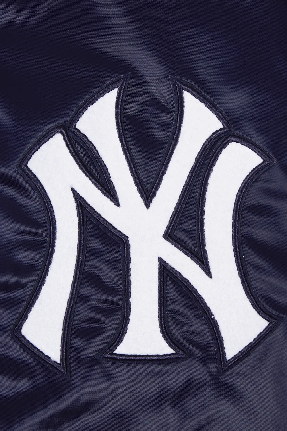 MLB NEW YORK YANKEES SUBLIMATED MEN'S SATIN JACKET-MIDNIGHT SKY (MIDNIGHT NAVY)