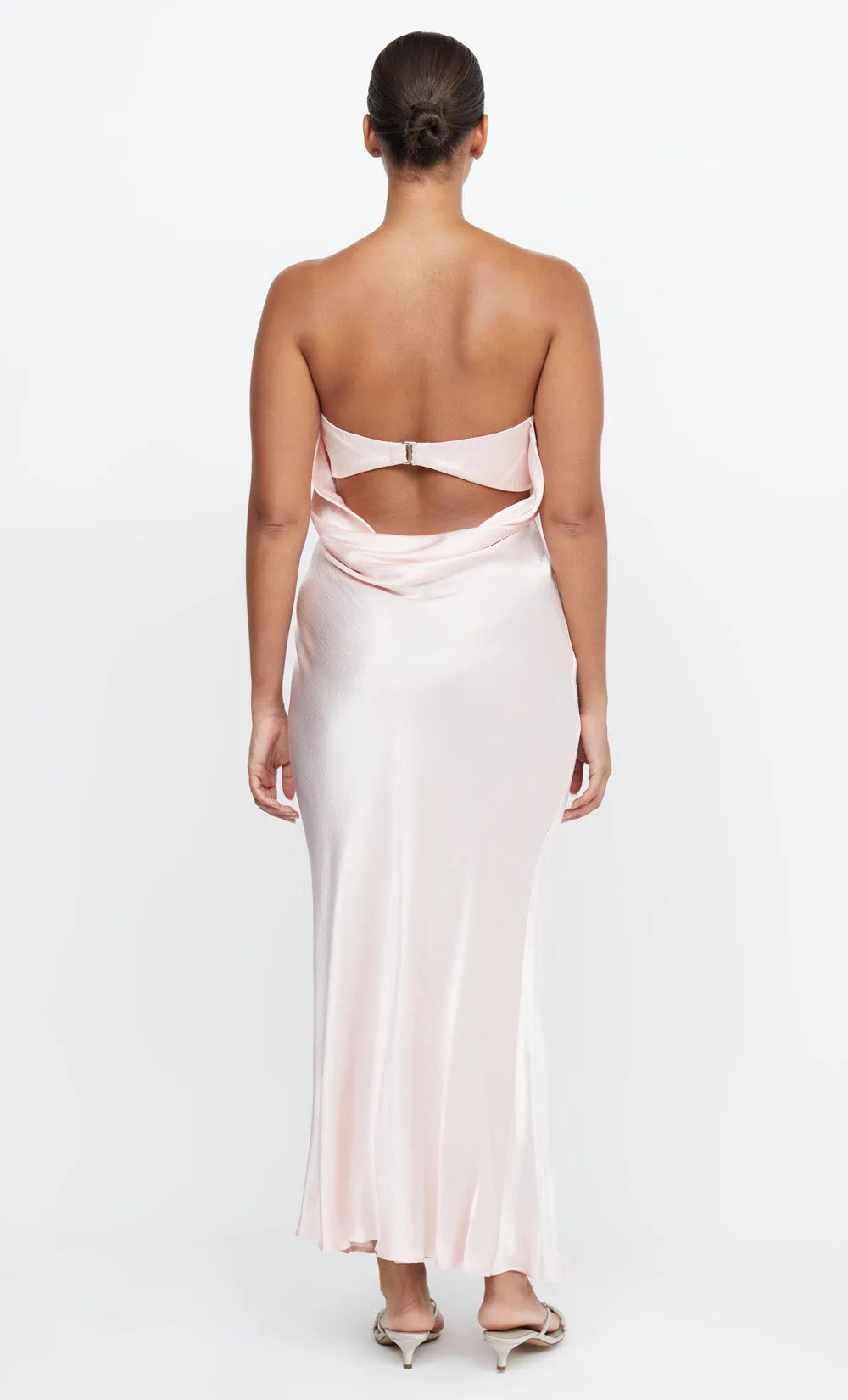 MOON DANCE STRAPLESS DRESS - BLUSH