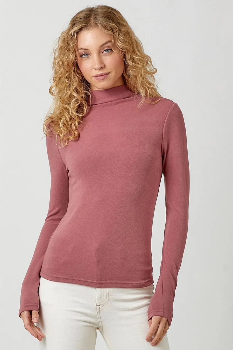 MYS MockNeck-Mauve