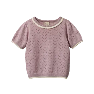 NATURE BABY MAEVE TEE LILAC POINTELLE