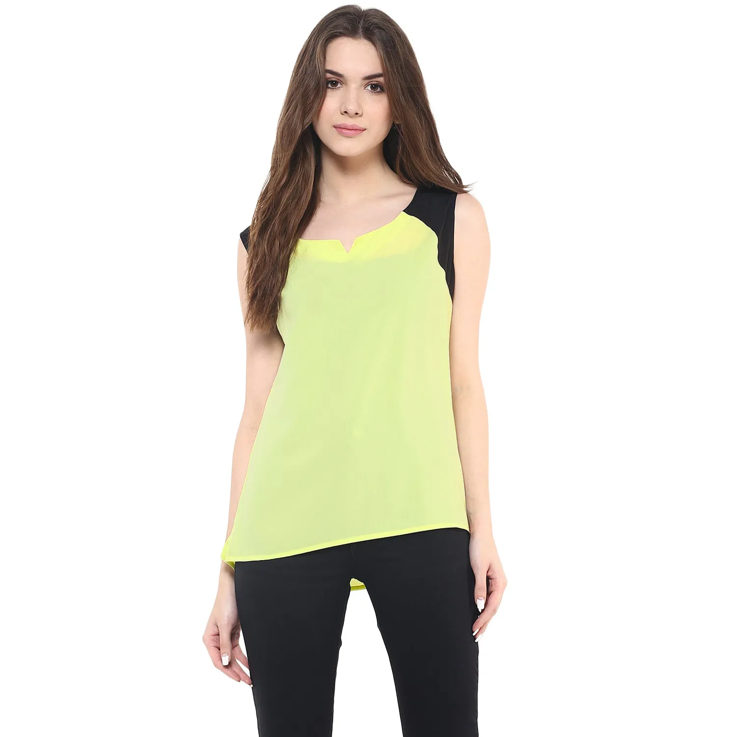 Neon Color Block Top