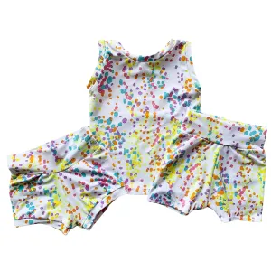 Neon Dots Shorties or Shorts