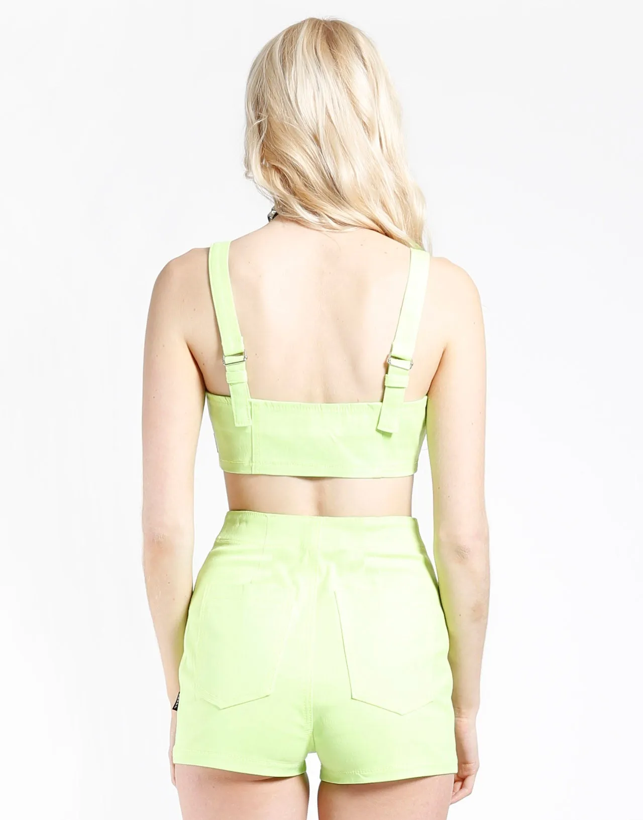 NEON LIME EXTRA CROP TOP