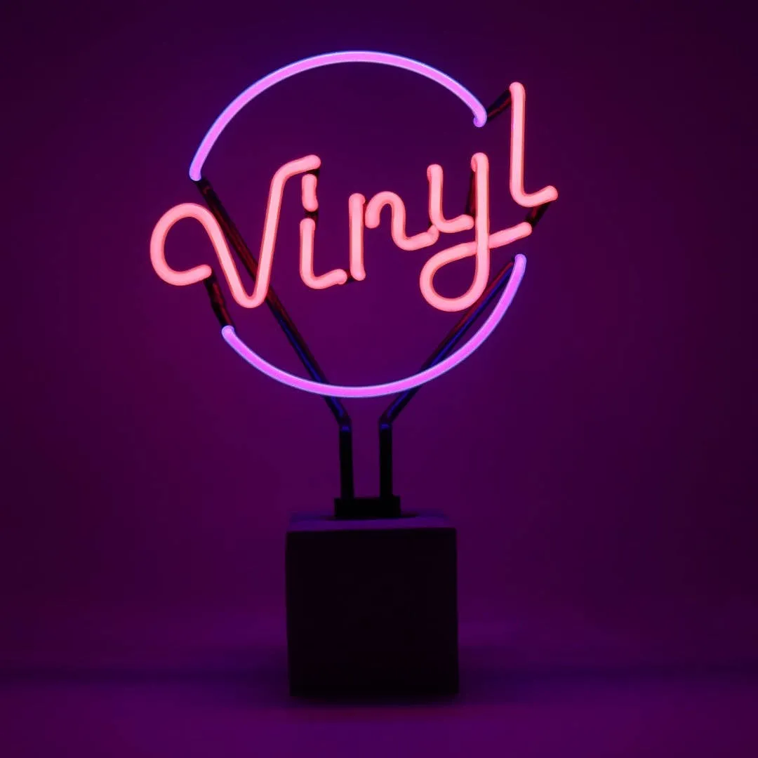 Neon 'vinyl' Sign