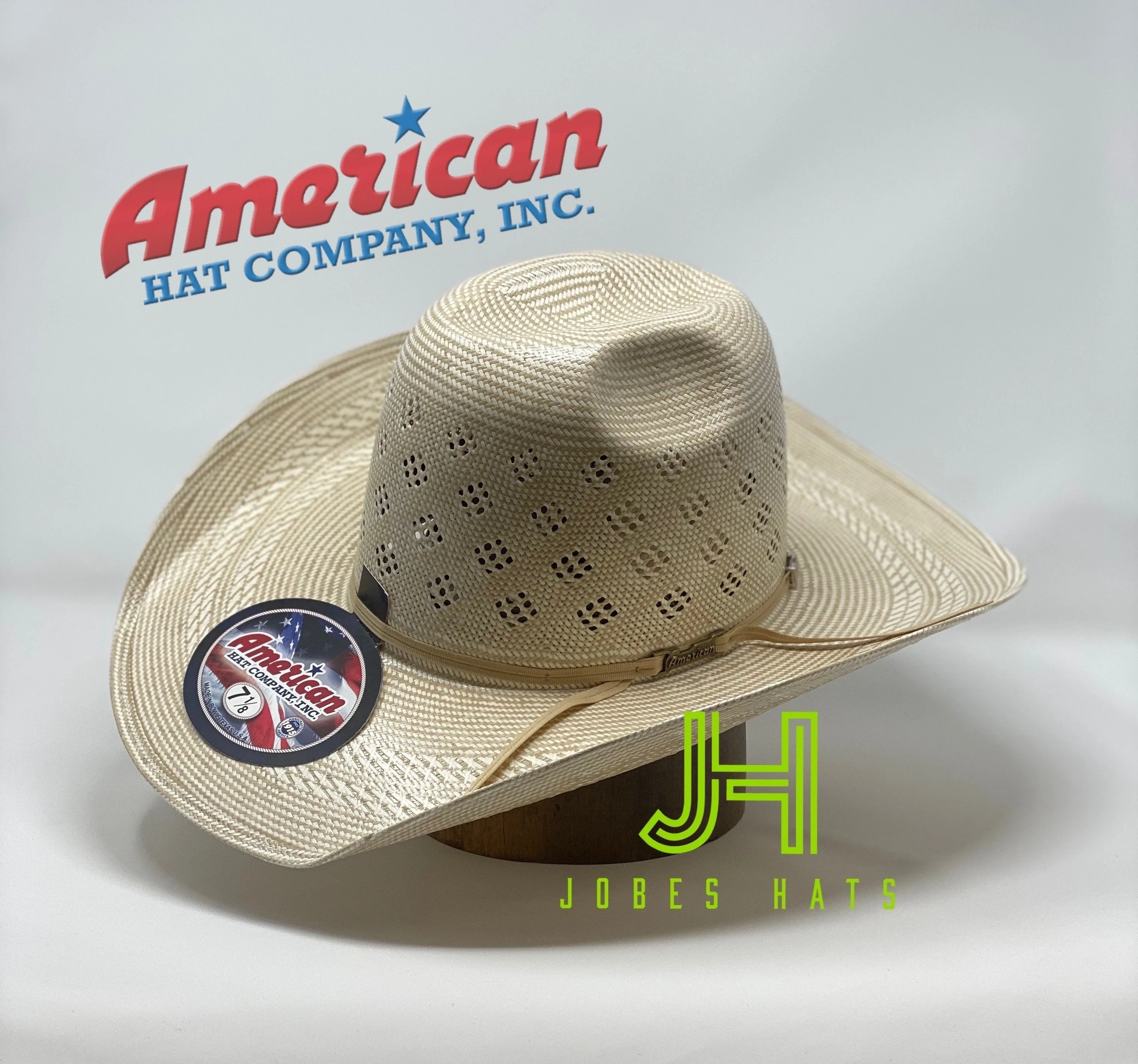 New 2020 American Hat Co. Straw #7800 4" 1/4 Brim