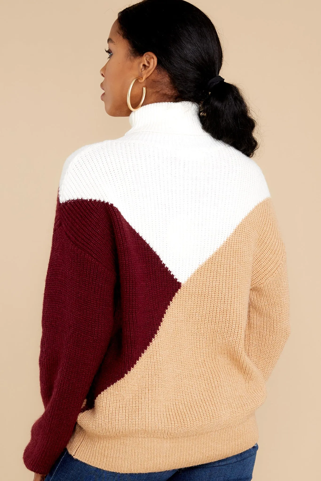 Next Stop Light Mocha Multi Sweater