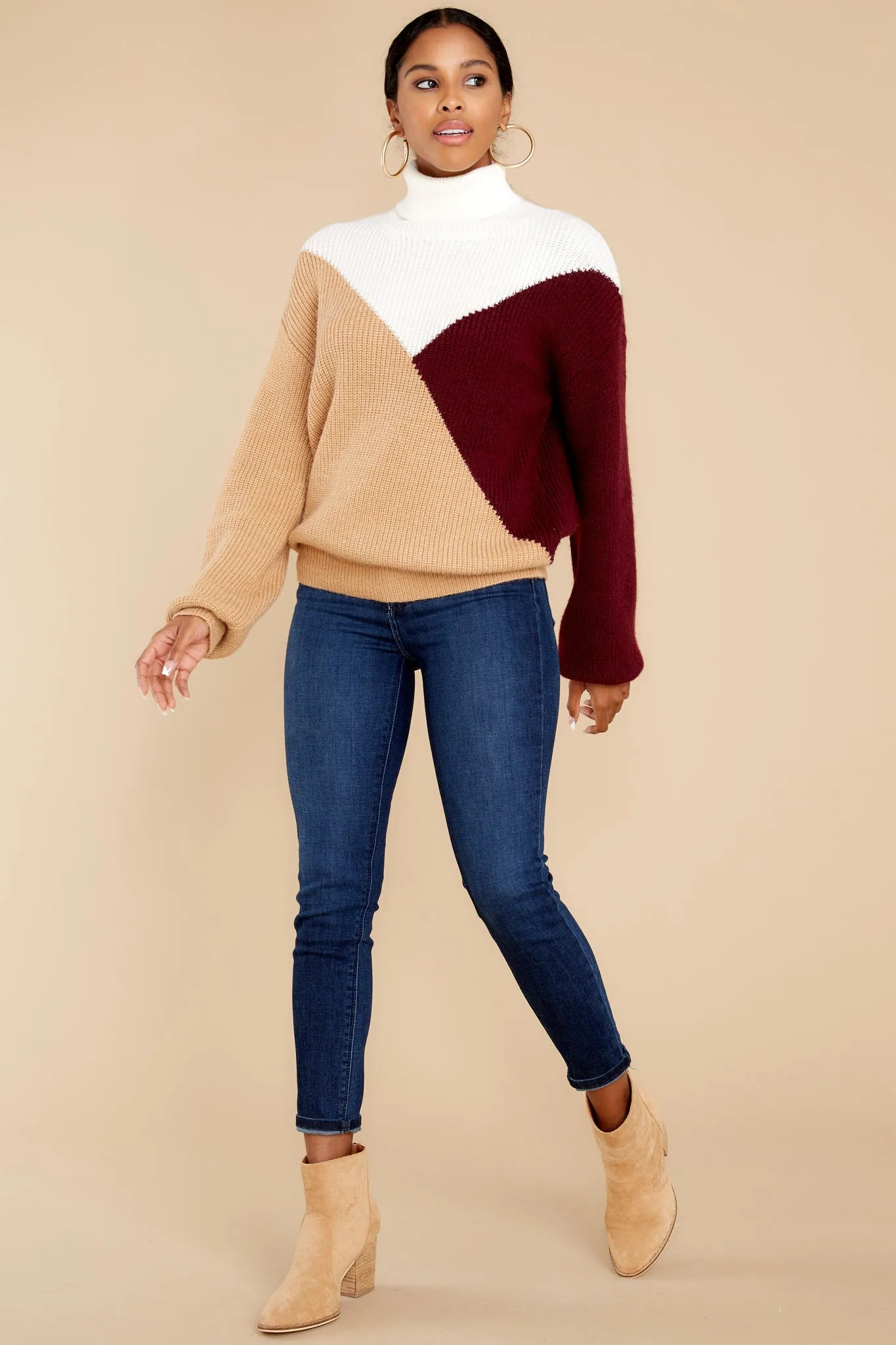 Next Stop Light Mocha Multi Sweater