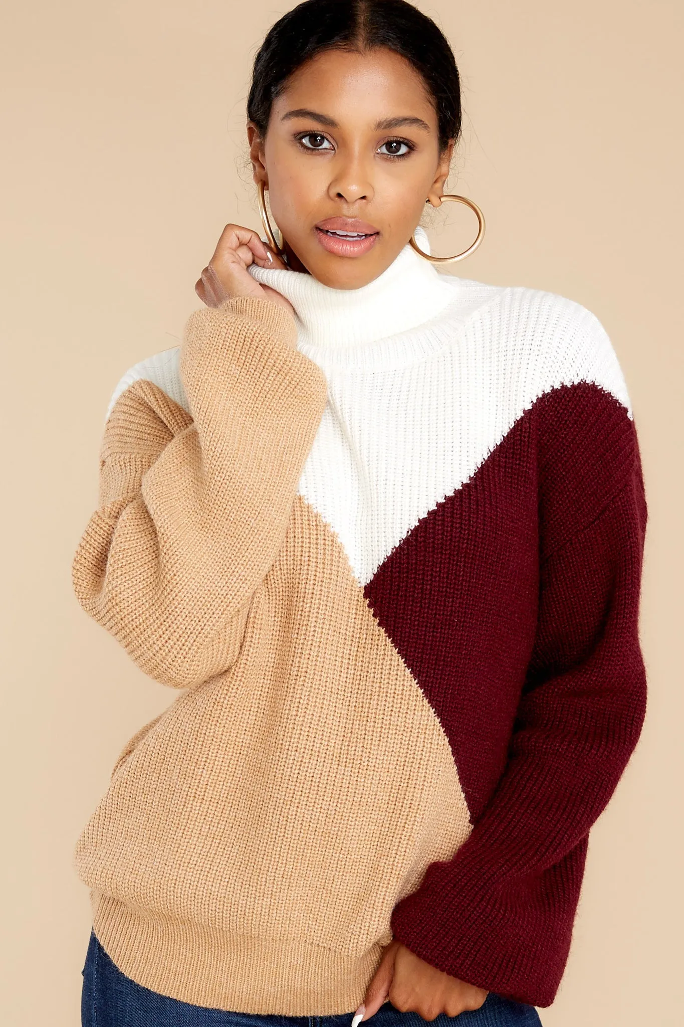 Next Stop Light Mocha Multi Sweater