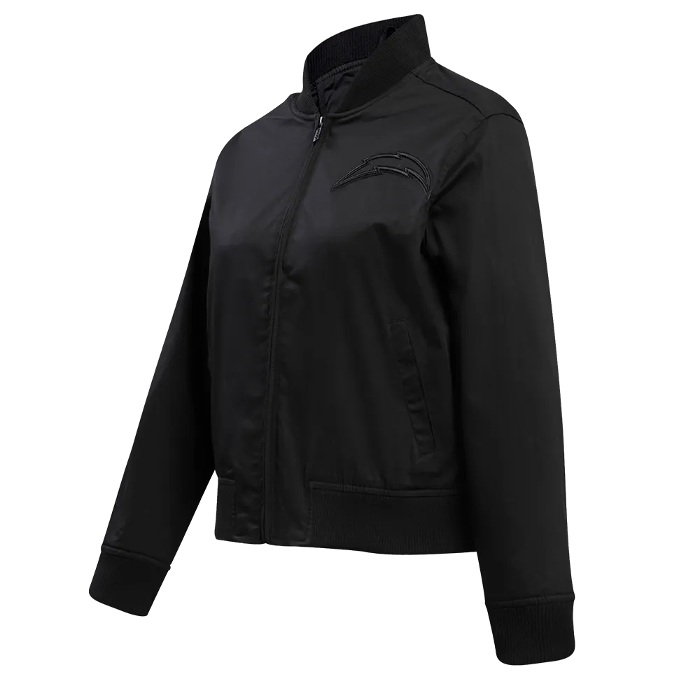 NFL LOS ANGELES CHARGERS NEUTRAL WOMEN'S TWILL JACKET (BLACK)