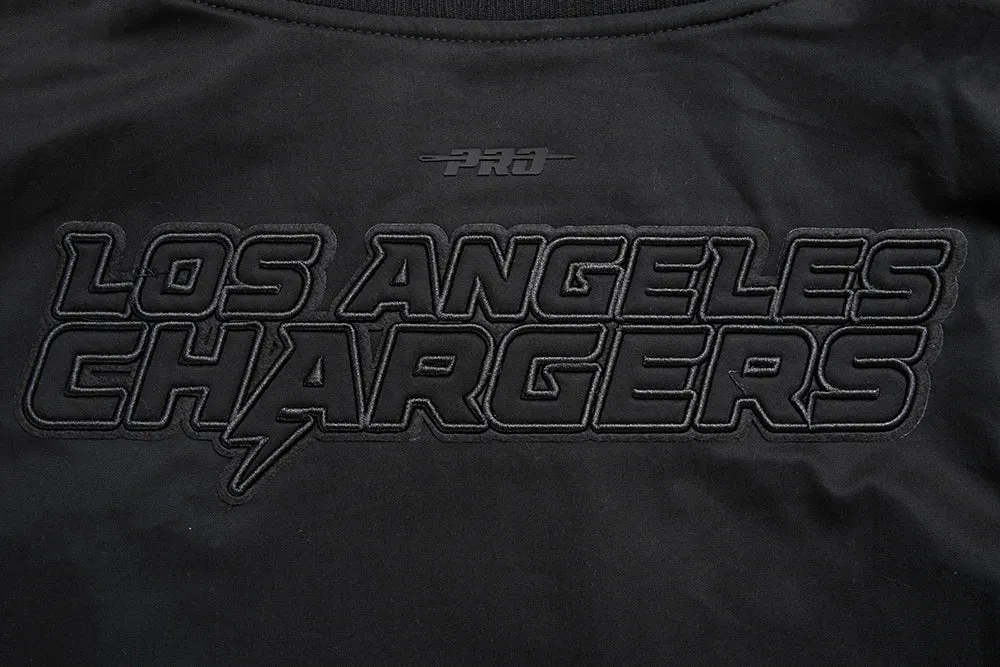 NFL LOS ANGELES CHARGERS NEUTRAL WOMEN'S TWILL JACKET (BLACK)