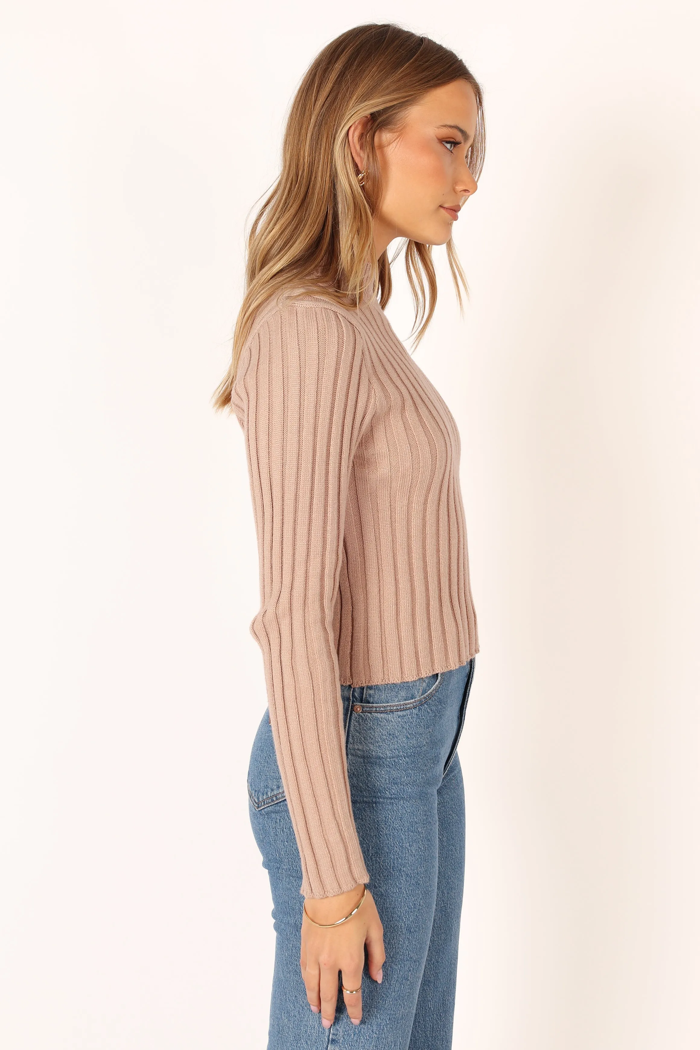 Nila Knit Top - Mocha