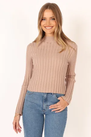 Nila Knit Top - Mocha