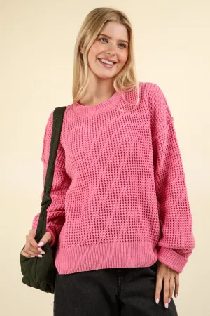 One and Only Knit Sweater/Pink