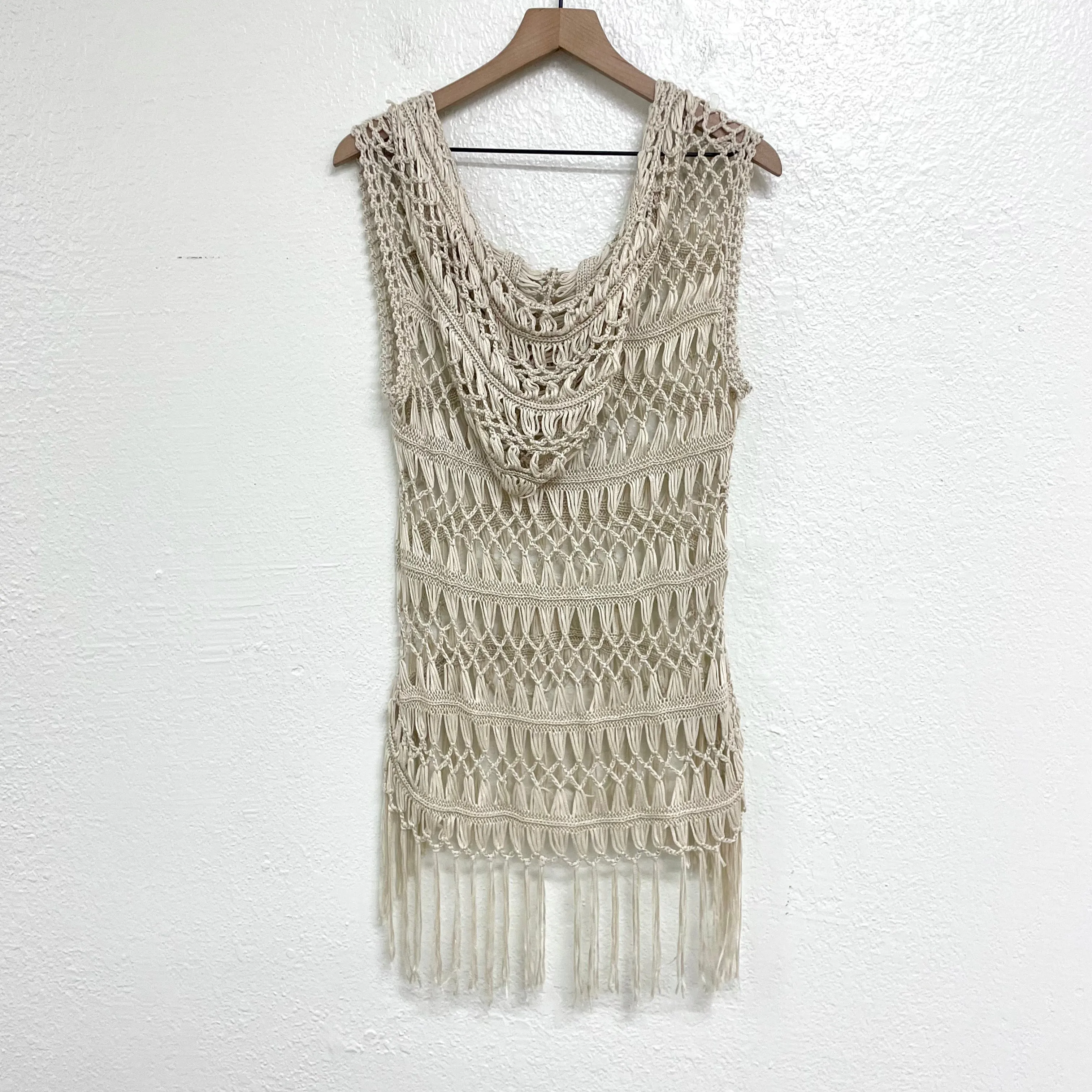 Open Knit Crochet Top