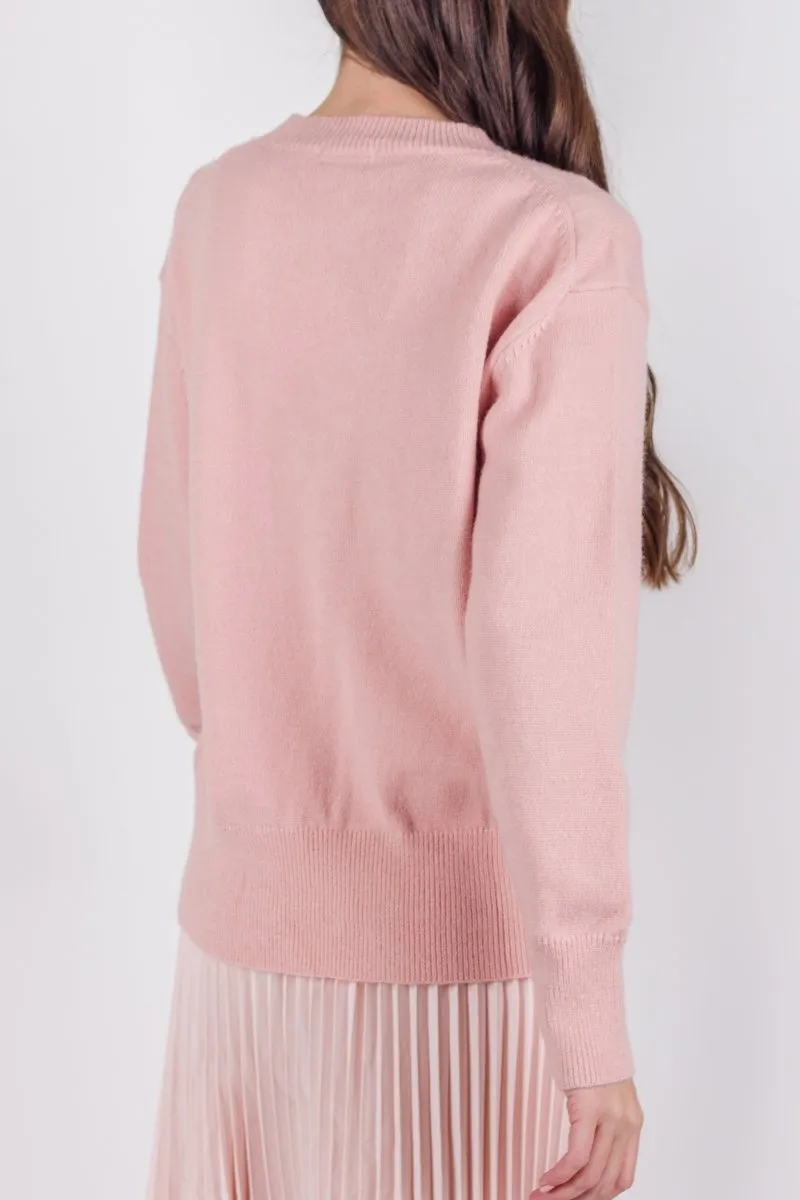 OVERSIZED SWEATER (LIGHT PINK)