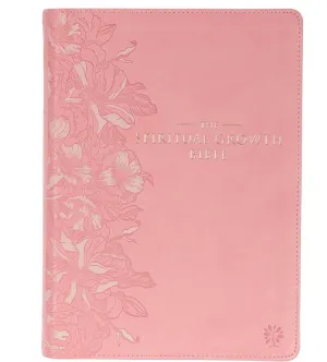 Pink Faux Leather Spiritual Growth Bible