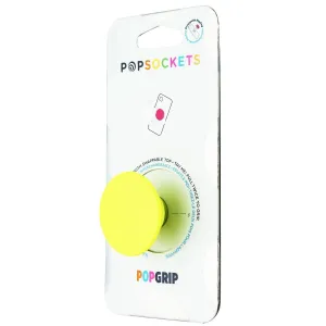 PopSockets PopGrip Expanding Stand and Grip with a Swappable Top - Neon Yellow