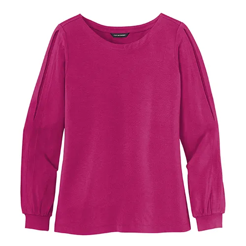 Port Authority Ladies Luxe Knit Jewel Neck Top