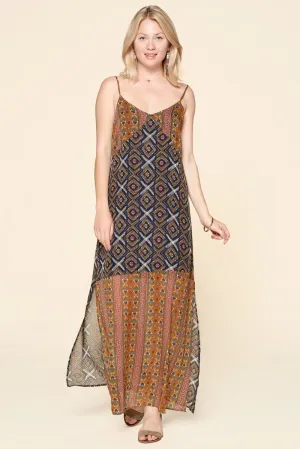 Print It All Chiffon Maxi Dress