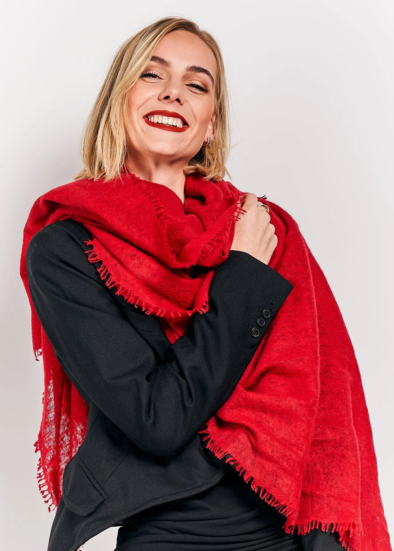 Purschoen Shawl Red Chili Red