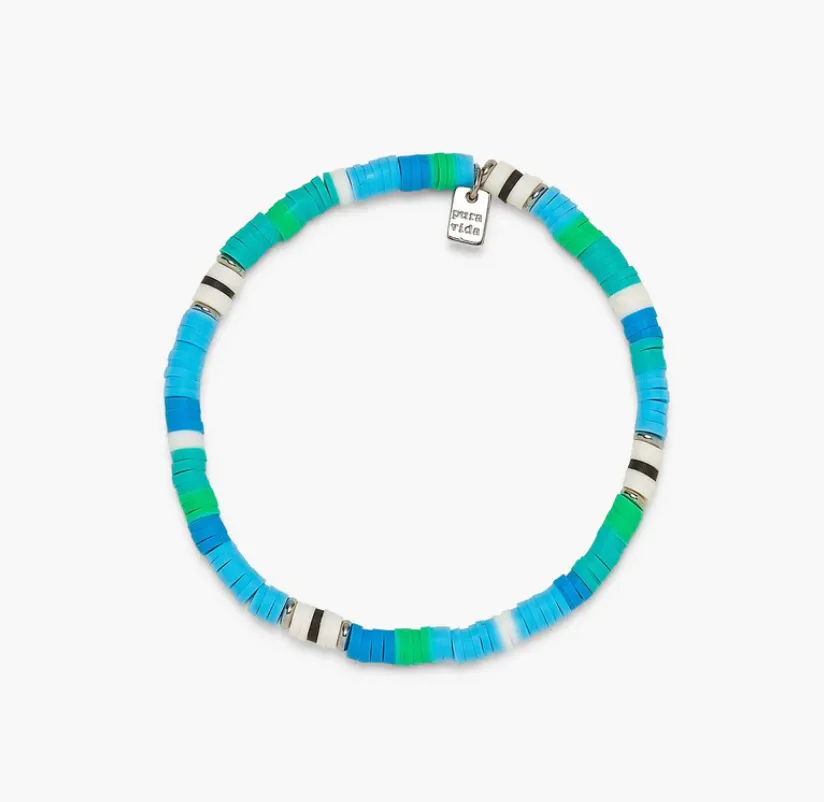 Rainforest Heshi Bead Stretch Bracelet