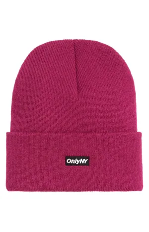 Raspberry Block Logo Knit Hat