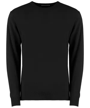 Regular fit Arundel crew neck sweater | Black