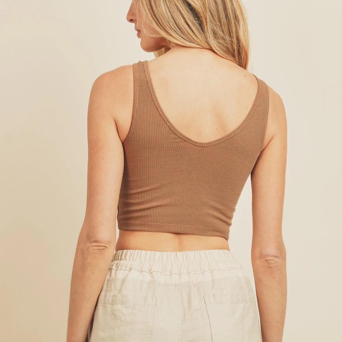 Ribbed Knit Crop Top