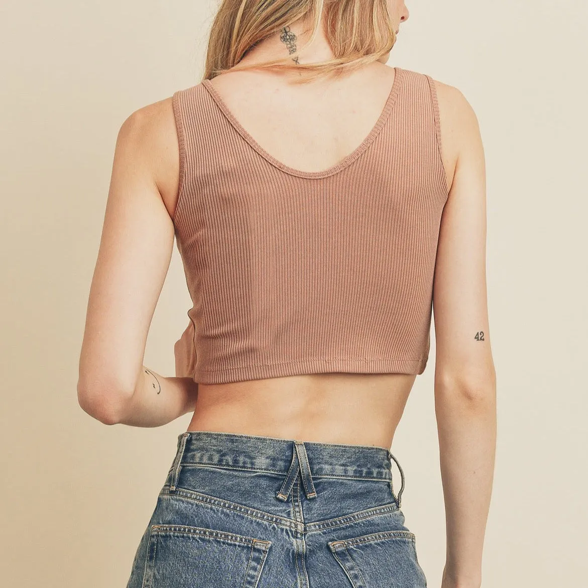 Ribbed Knit Crop Top