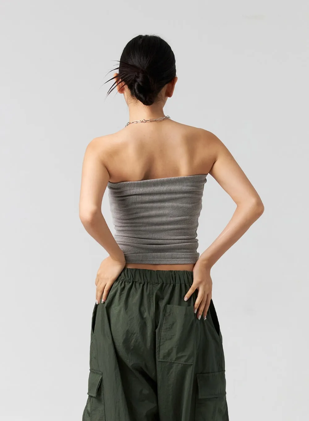 Ribbed Knit Tube Top CG301