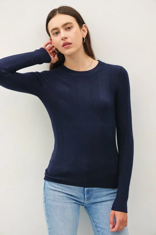 Riley Ribbed Sweater Top