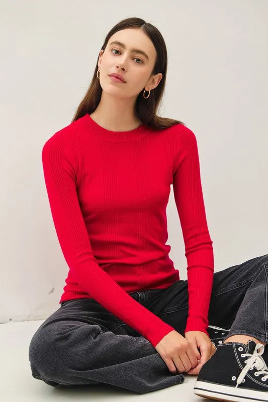 Riley Ribbed Sweater Top