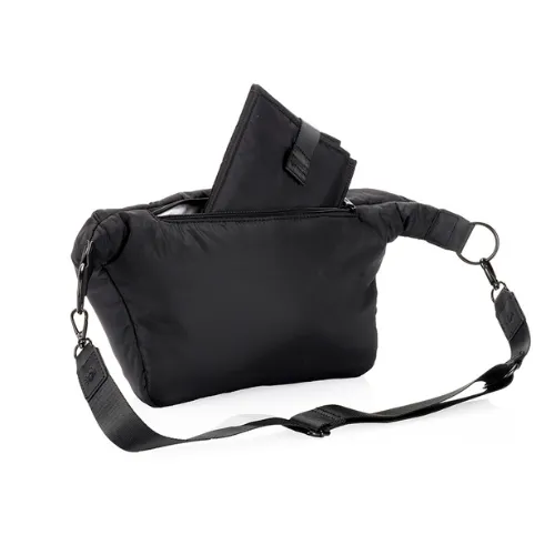 Ritzy Fanny Pack & Crossbody Diaper Bag- Black