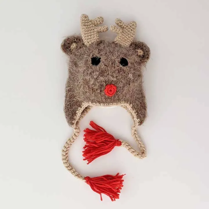 Rudolph Reindeer Beanie Hat -Huggalugs