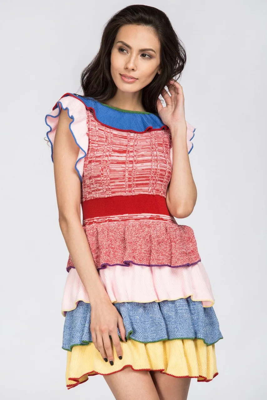 Ruffled Lollipop Knit Top