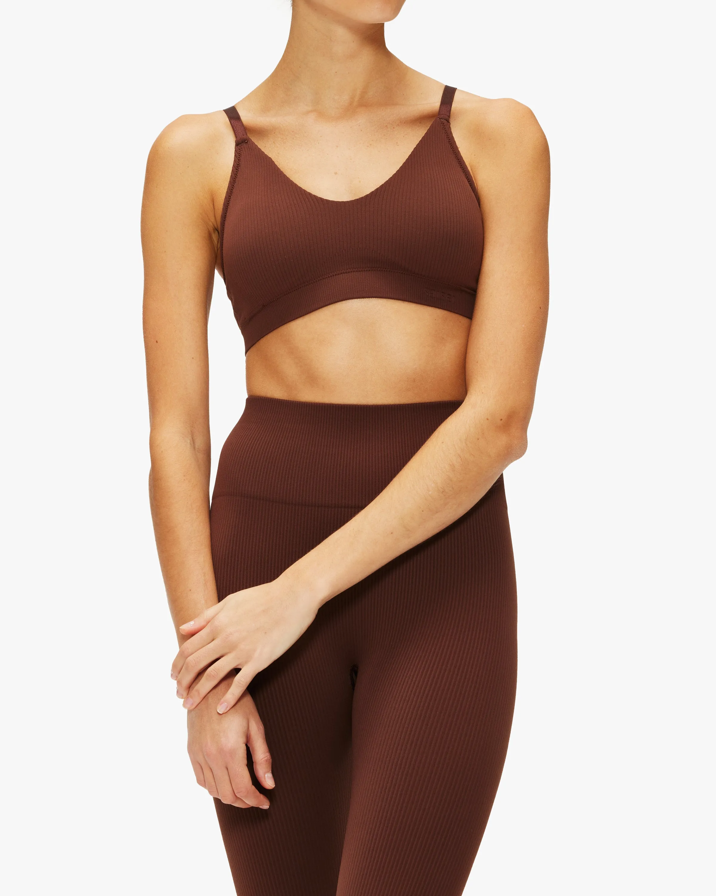 Saisei Ribbed Plunge Bralette