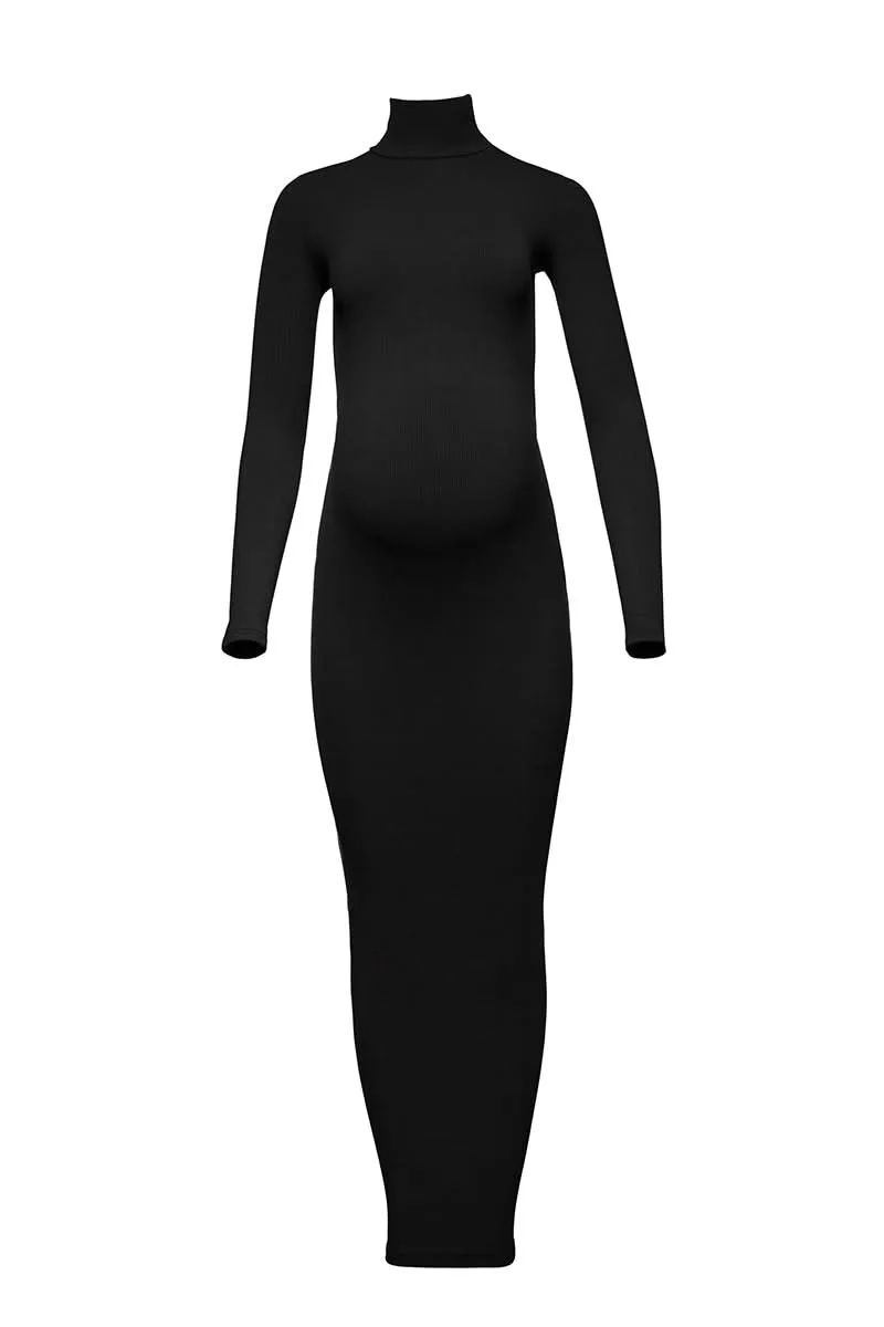 Sculpting Rib Long Sleeve Dress