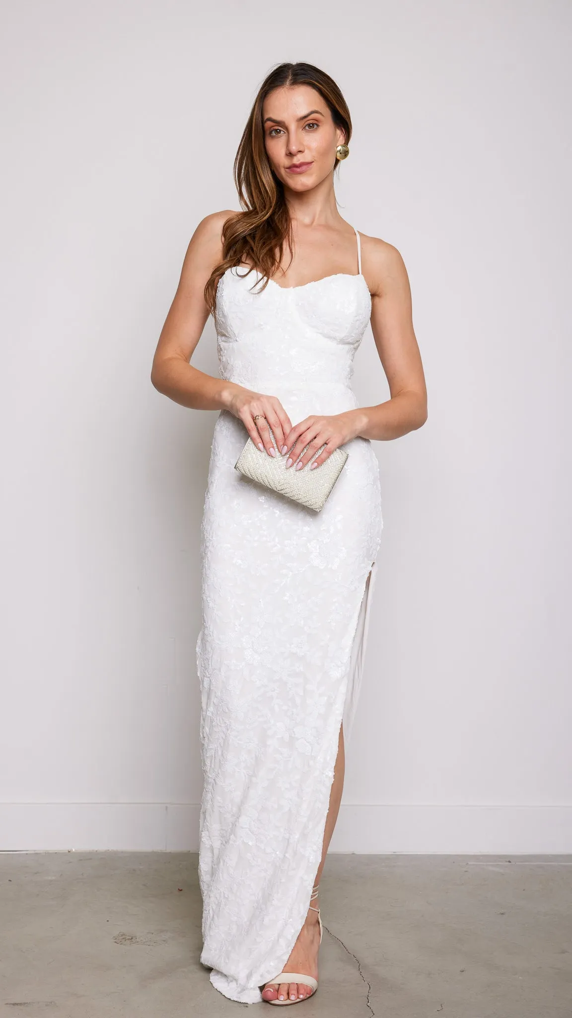 Seah Maxi Dress in White