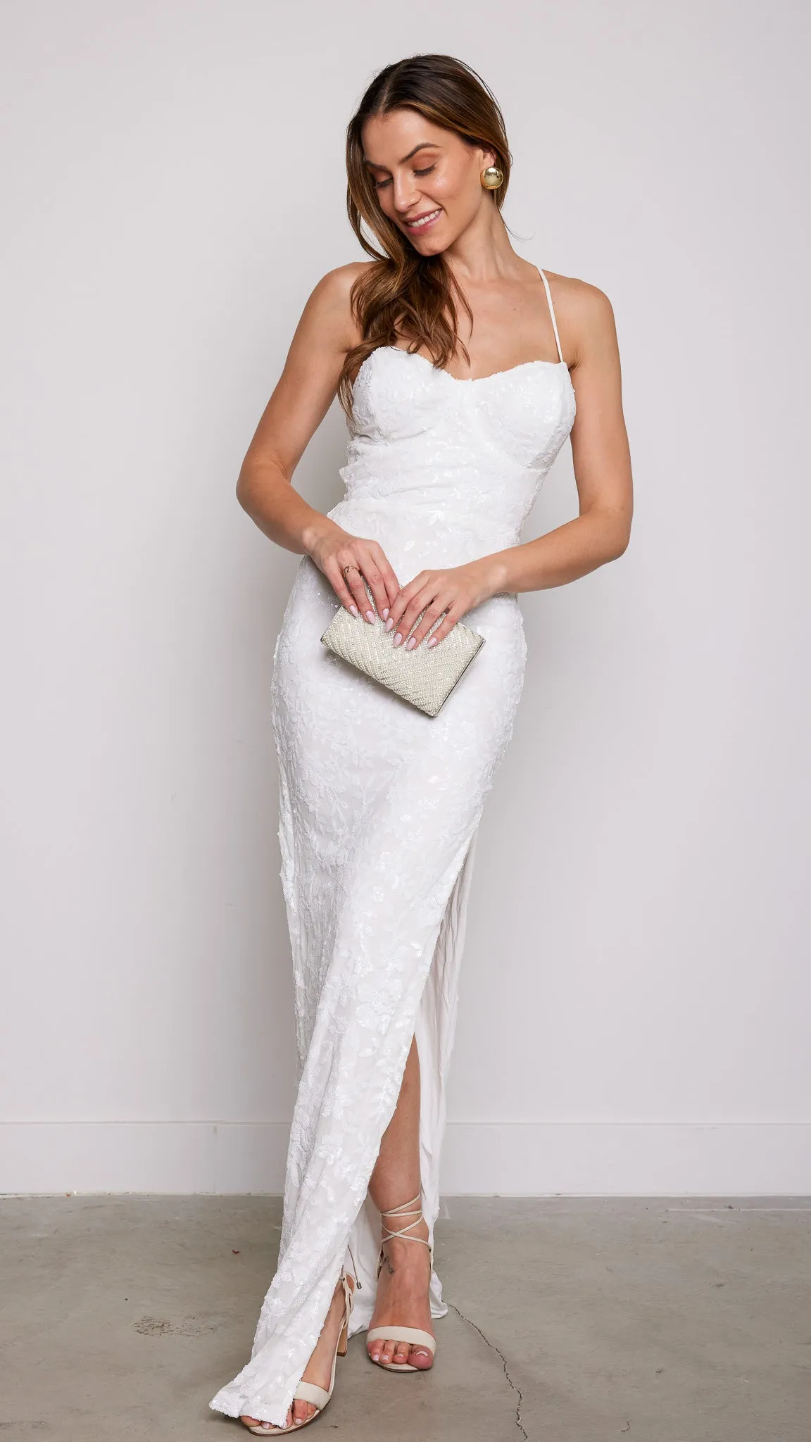 Seah Maxi Dress in White