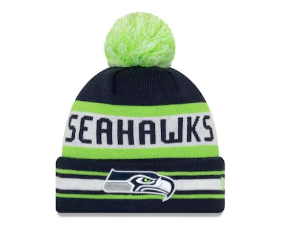 Seattle Seahawks - The Jake Knit with Pom, 47 Brand