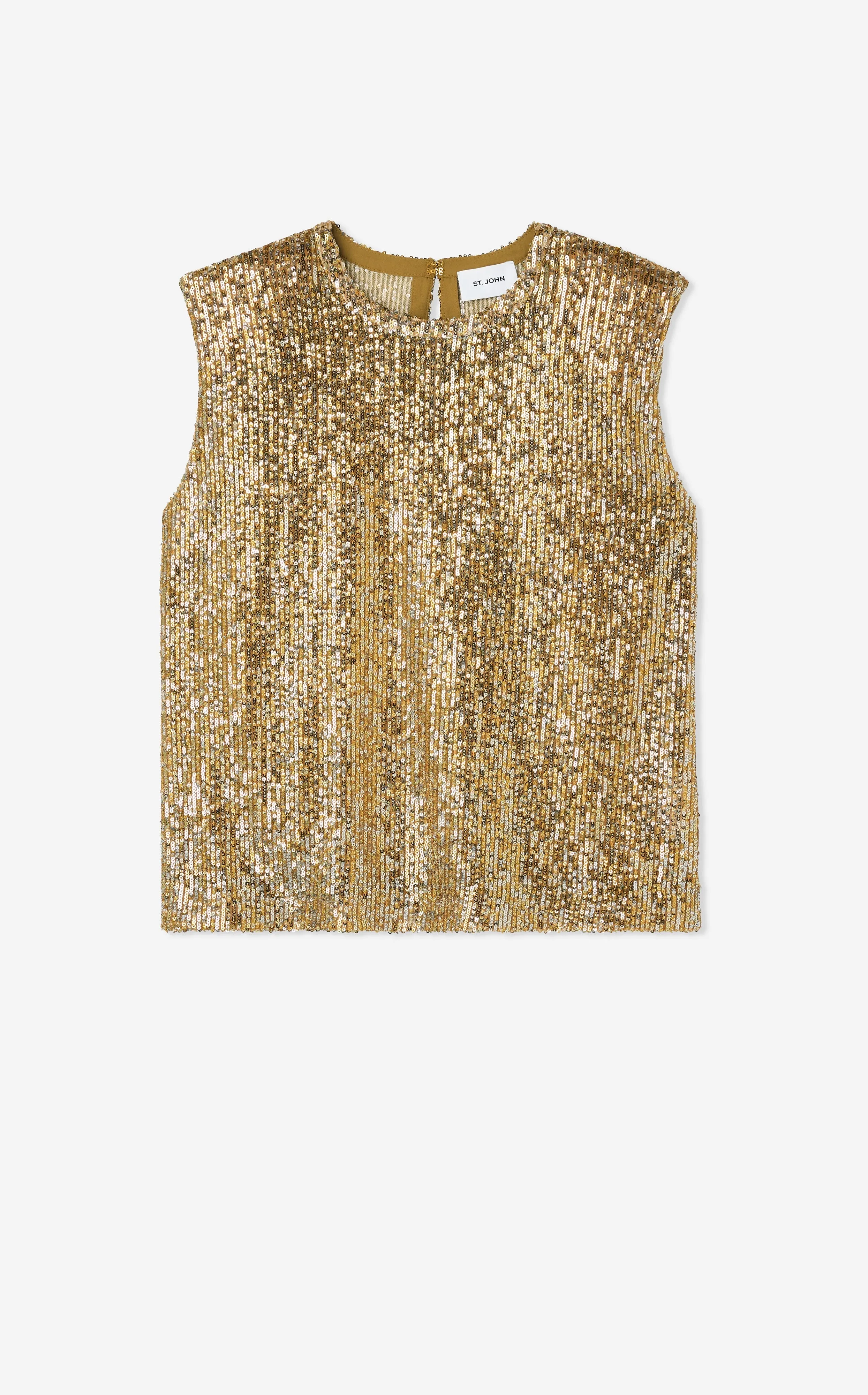 Sequin Knit Sleeveless Top