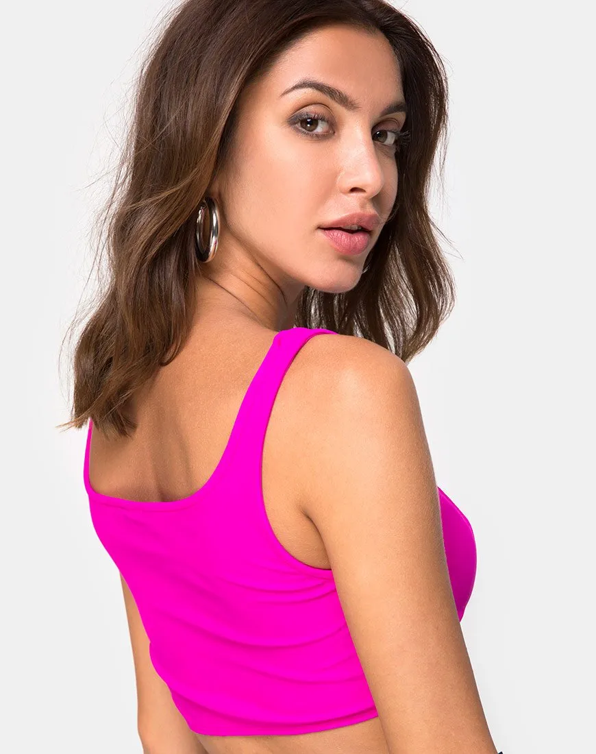 Shani Top in Neon Pink