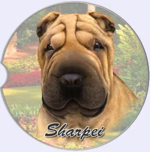 Sharpei Car Coaster