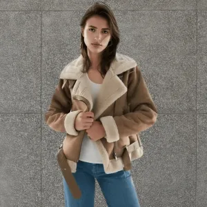 Shearling Suede Jacket