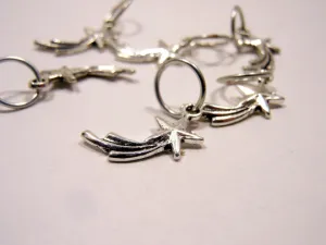 Shooting Stars: Set of 6 Stitch Markers