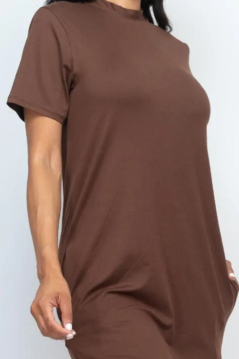 Side Pocket Tee Dress