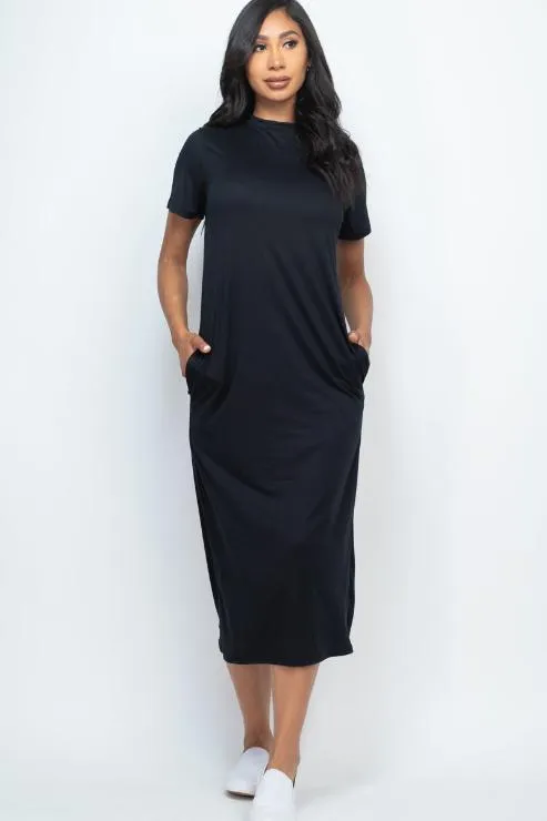 Side Pocket Tee Dress