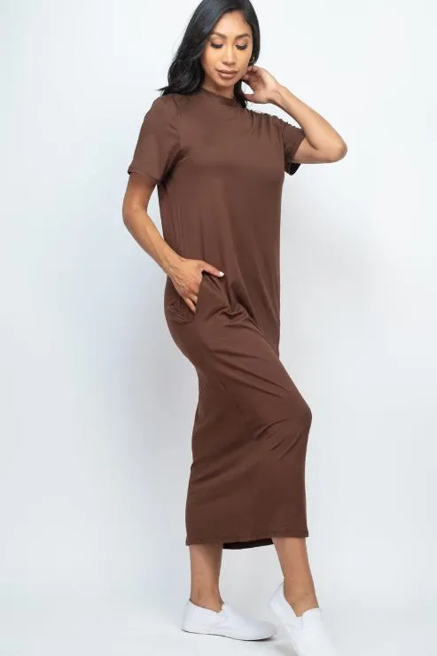 Side Pocket Tee Dress