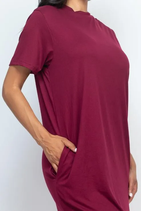 Side Pocket Tee Dress